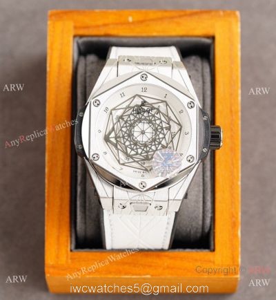 Z Factory Swiss Replica Hublot Sang Bleu White Version Citizen Movement watches
