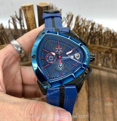 Replica Tonino Lamborghini Blue Face Chronograph Watch 46mm watches