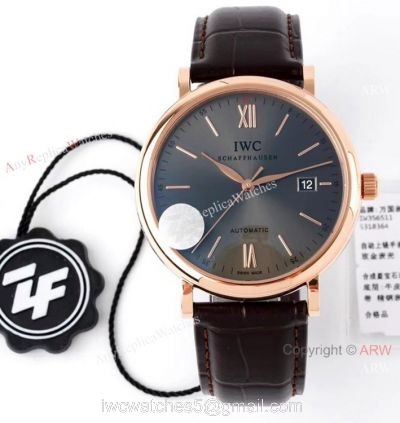 ZF Factory IWC Portofino Swiss 9019 Gray Dial Rose Gold Watches watches