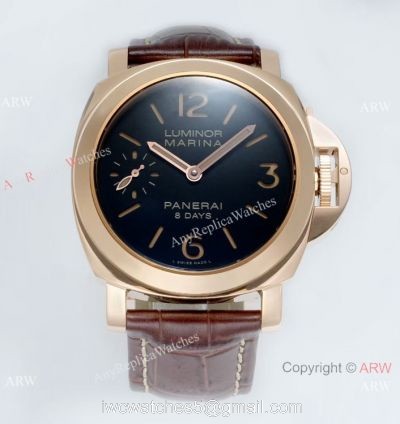 HW Factory Panerai Luminor Marina 8 Days Oro Rosso PAM511 Watch Rose Gold 44mm watches