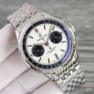 Swiss Copy Breitling Premier BLS A7750 Chronograph Watch Black Sub-dials watches