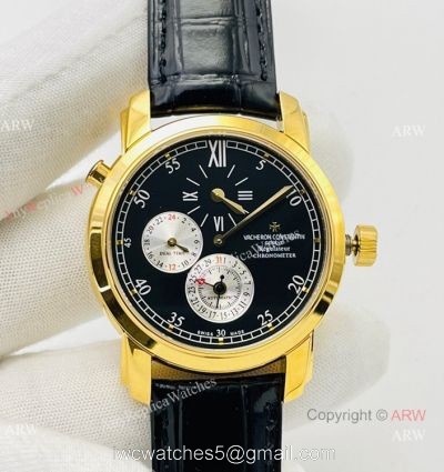 TWS Factory Swiss Vacheron Constantin Malte Dual Time Regulateur 42005 41mm Watch Yellow Gold 9015 Movement watches