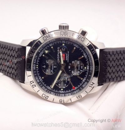 Clone Chopard Mille Miglia GMT Automatic Watch Black Rubber Strap watches