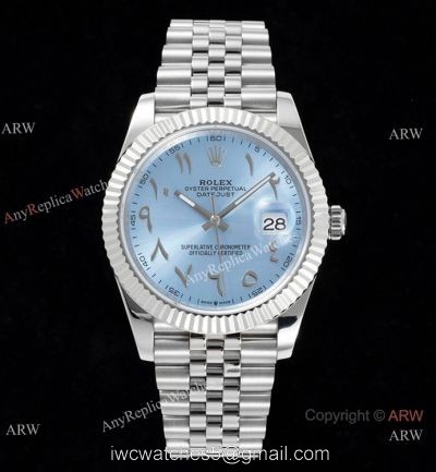 2022 New Super Clone Rolex Datejust Ice Blue Middle East Dial 41mm DIW 3235 904l Stainless Steel watches