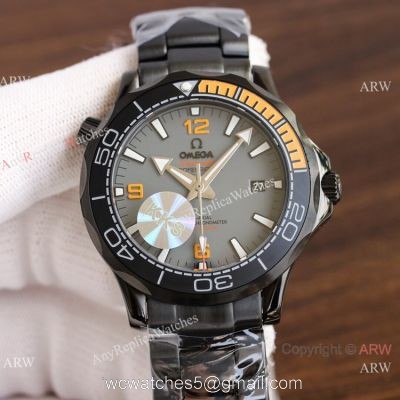 Swiss Quality Omega Seamaster Planet Ocean Solid Black Watch Citizen 8215 watches