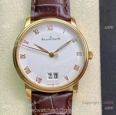 HG Factory Blancpain Villeret Grand Date 40mm 6669 Watch Gold Case watches