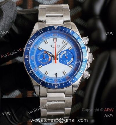 New! Replica Tudor Heritage Chrono Stainless steel Blue Watch watches
