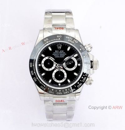 (EW)Swiss 7750 Rolex Daytona Copy Watch 116500ln Black Dial Cerachrom Bezel 40mm watches