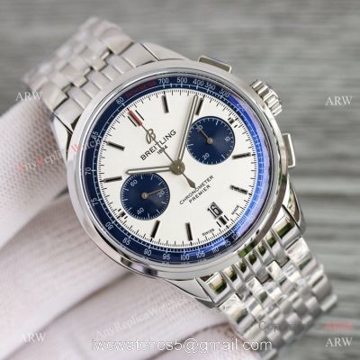 Swiss Breitling Premier BLS A7750 Blue White Dial Watch AAA Replica watches