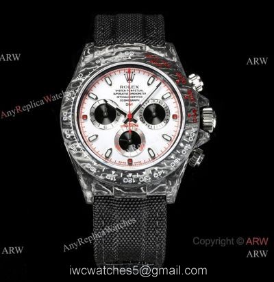 NEW! TW Factory Rolex DIW NTPT Carbon Daytona Watch White Dial 7750 Movement watches