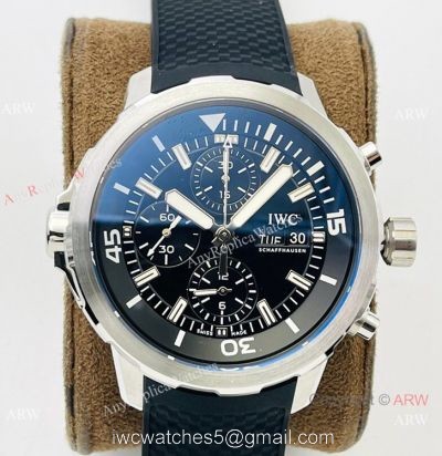 (IWS) IWC Aquatimer Chronograph Edition Expedition Copy Watch Black Dial 44mm watches