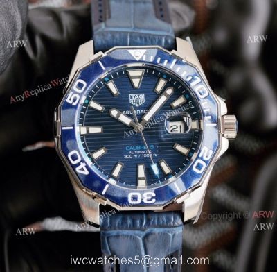 Copy Tag Heuer Aquaracer Blue Face 43mm Watch Automatic Good Quality watches