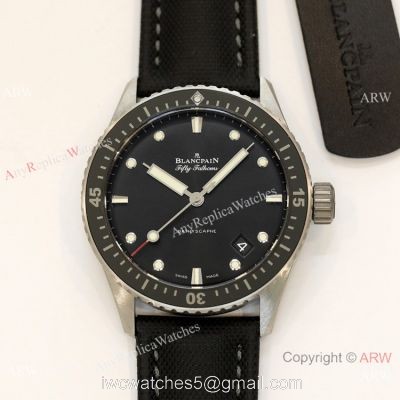 Swiss Grade Replica Blancpain Fifty Fathoms Bathyscaphe GF 1-1 Cal.1315 Watch Black Ceramic watches
