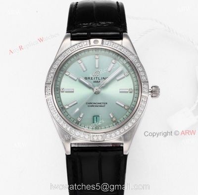 Buy Breitling Chronomat 36 Green Dial Watches Replica Online watches