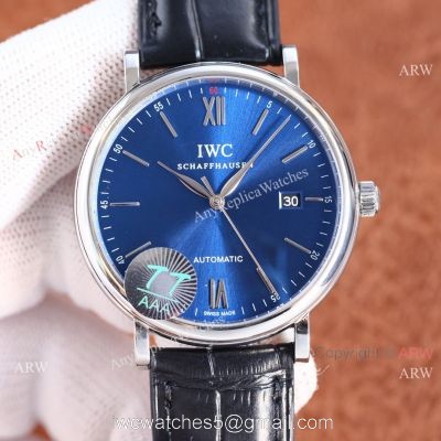 Top Knock-off IWC Portofino Blue Face Citizen 9015 40 MM Men Watch watches