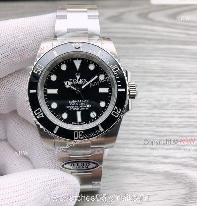 Clean Factory Rolex Submariner 114060 No Date Black Face Super Clone Watch watches