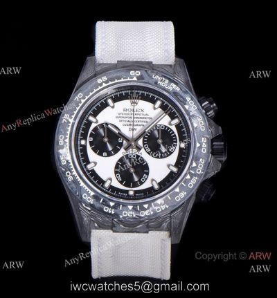 NEW! Super Clone TW Rolex DIW NTPT Carbon Daytona 7750 Watch Panda Dial watches