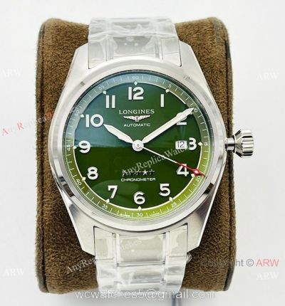 CF Factory V2 Replica Longines Spirit Olive Green Dial Swiss ETA2892 Watch Super Clone watches