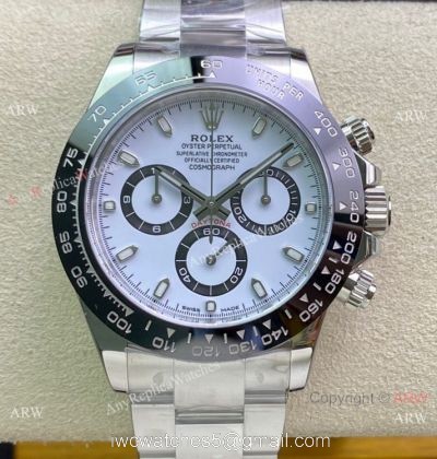 1:1 Best Copy Clean Factory Rolex Daytona Clean 4130 Chrono Watch 116500ln 904L Steel White 40mm watches