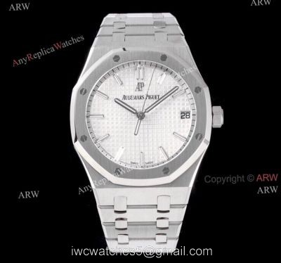 15500 ZF Audemars Royal Oak Silver Dial Stainless Steel Superclone Watch 41mm watches