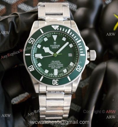 Clone Tudor Pelagos Green Dial Stainless Steel Men Watches 42mm watches