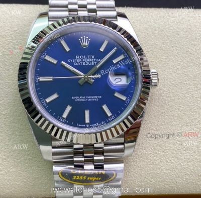 Best Replica Rolex Datejust 41 Blue Dial Jubilee Bracelet 904 L Of Clean Factory watches