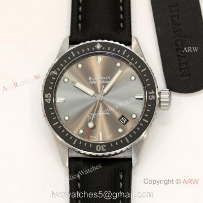Swiss Replica Blancpain Fifty Fathoms Bathyscaphe GF 1-1 Cal.1315 Watch Gray Ceramic watches