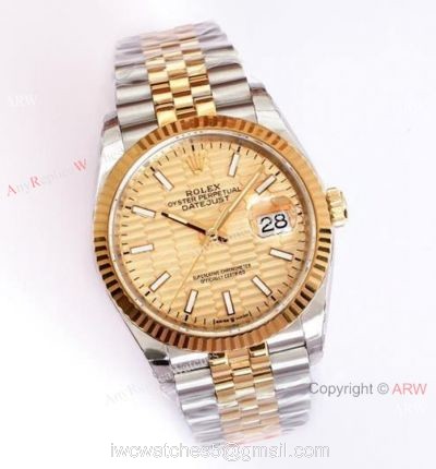 (EW)2021 New Rolex Datejust 36 EWF 3235 Watch Two Tone Gold Motif Dial for Men watches