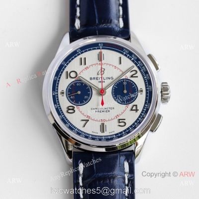 GF Factory Breitling Premier B01 Bentley Limited Edition Watch A7750 Blue Arabic Markers 42mm watches