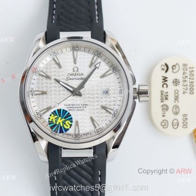 Swiss Quality Omega Aqua Terra 150m Citizen 8215 Watch Silver Wave Dial watches