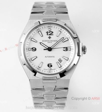 8 Factory Clone Vacheron Constantin Overseas 42mm Wrist White Dial Stainless Steel 47040 watches