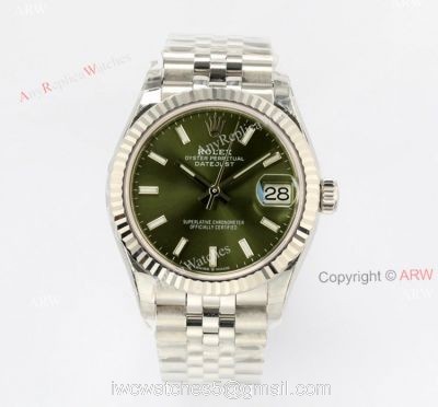 1:1 Copy New 31mm Rolex Datejust Green Dial Jubilee Watch Replica watches