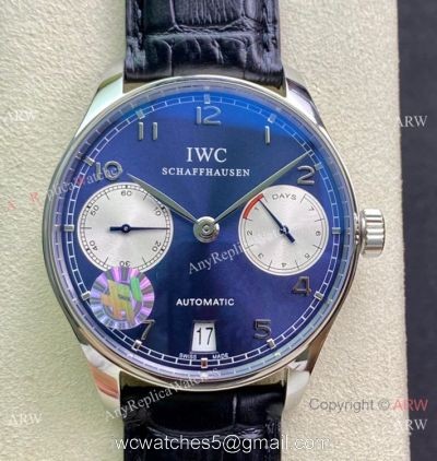 ZF Factory IWC Portugieser 7 Days Bucherer Blue Dial Watches 42mm watches