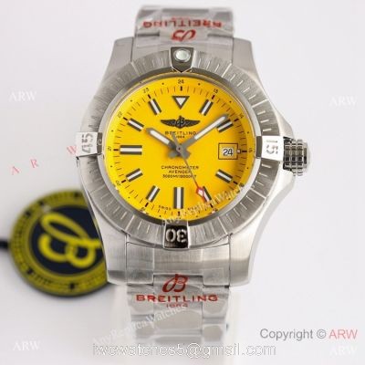 (GF) Swiss Breitling Avenger Automatic 45 Seawolf Yellow Watch Asia 2824 Movement watches