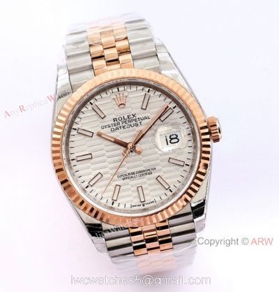 (EW)2021 New Rolex Datejust 36 EWF 3235 Watch Two Tone Rose Gold Silver Motif Dial watches