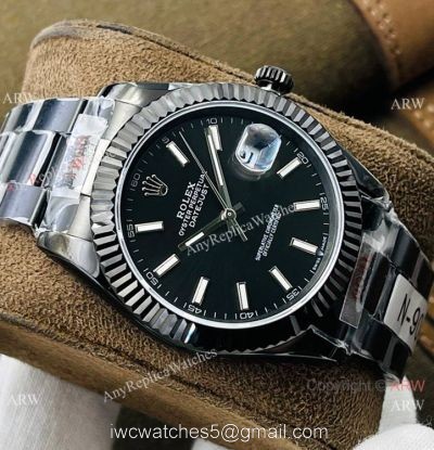 Swiss Copy Rolex Datejust 41 &8216;Black Venom DR Factory 2824 Watch Solid Black watches