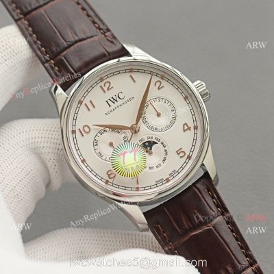 Top Replica IWC Portuguese Moonphase Stainless Steel Case 42MM Men Watch watches