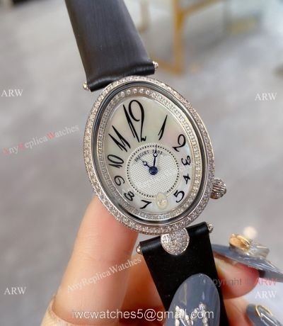 Breguet Reine De Naples White Mother of Pearl Dial Watch Lady Size 28mm watches