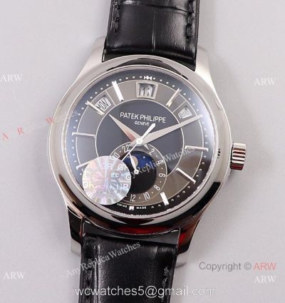 GR factory Patek Philippe Annual Calendar Moon phase 5205g Cal.324 V2 Watch Gray Dial 40mm watches
