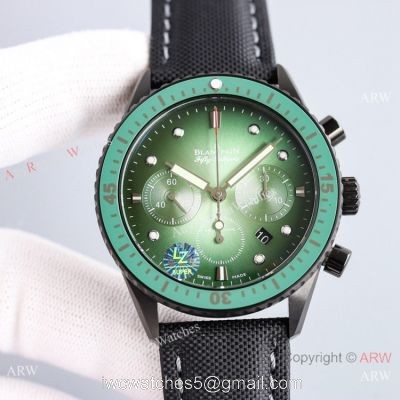 2021 New Swiss Blancpain Fifty Fathoms Flyback Chronograph 7750 Watch Black Case watches