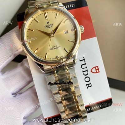 Swiss Quality Copy Tudor Geneve Ultra-thin Champagne Dial Watches watches