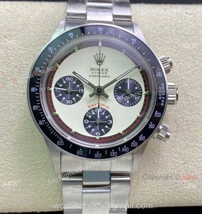 NEW! Swiss 7750 Rolex Daytona Paul Newman Cream Dial Black Bezel Watch Vintage Daytona watches