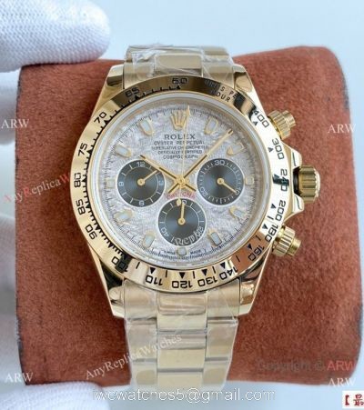 Swiss 7750 Rolex Daytona Watch New Face Yellow Gold 40mm watches