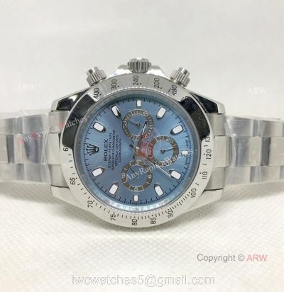 Rolex Ice Blue Daytona Watch Replica Stainless Steel 40mm watches