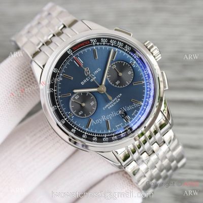 Swiss Breitling Premier BLS A7750 Chronograph Bucherer Blue Face Replica Watch watches