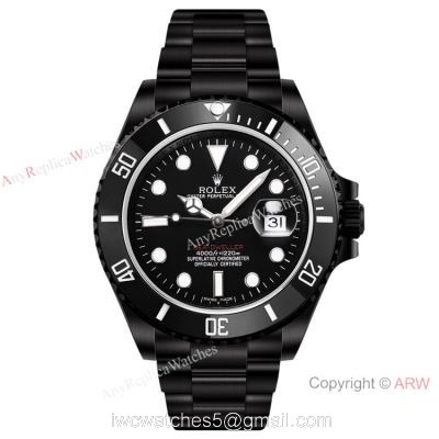 2021! Super Clone Rolex Blaken Deepsea Watch Cal.2824 DLC Steel Black Ceramic Bezel watches