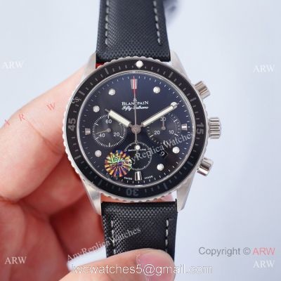 2021 Swiss Copy Blancpain Bathyscaphe Chronographe Flyback Watch 5200 Silver Case watches