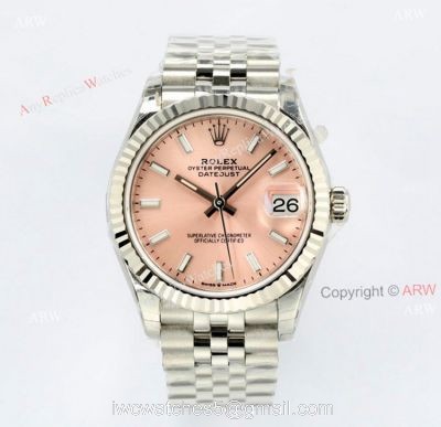 (EWF) 1:1 Superclone Rolex Oyster Perpetual Datejust 31 Pink Face Jubilee Watch watches