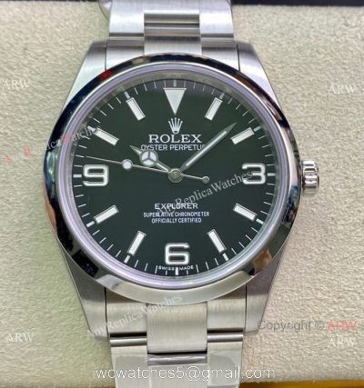 Swiss Grade Copy Rolex Explorer I Clone 3132 Black Dial Watch 39mm watches