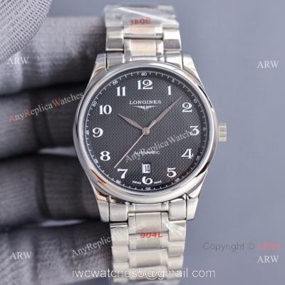 Swiss Quality Copy Longines Master 40 Date Stainless Steel Arabic Numerals 8215 Movement watches